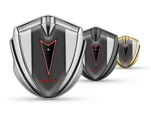 Pontiac 3D Emblema Insignia Minimal Esquema Universal 3D